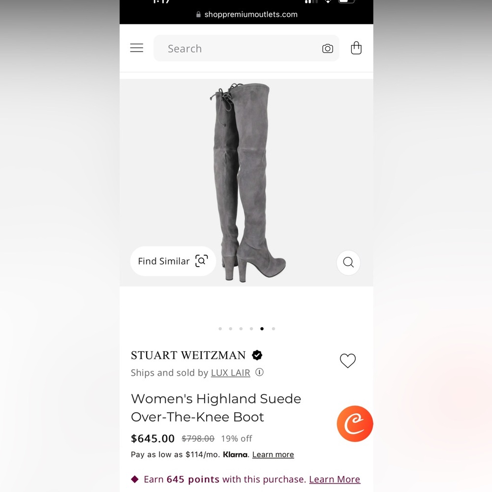 Brand new Stuart weitzman dark gray over the knee suede boots. Original box